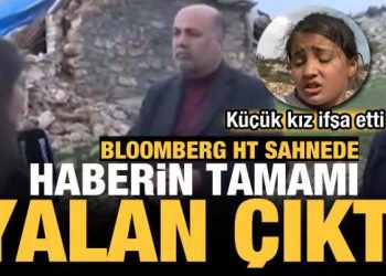 Bloomberg HT muhabirinden yalan haber! Depremzede çocuk ortaya çıkardı
