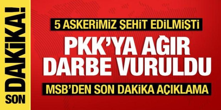 PKK’ya son bir haftada çok ağır darbe