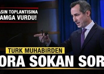 Basın toplantısına damga vurdu! Türk muhabirden zora sokan soru
