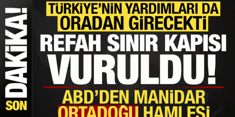 İsrail-Filistin savaşı: Türkiye’nin yardımları da oradan girecekti, sınır kapısı vuruldu..